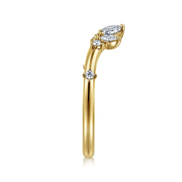 Gabriel & Co. Contemporary Yellow Gold Anniversary Ring Image 4 SVS Fine Jewelry Oceanside, NY