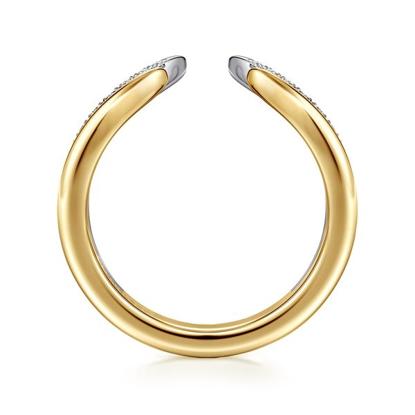 Gabriel & Co. Contemporary White & Yellow Gold Ring Image 2 SVS Fine Jewelry Oceanside, NY