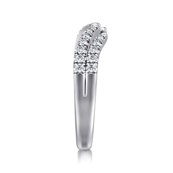 Gabriel & Co. Contemporary White Gold Anniversary Ring Image 4 SVS Fine Jewelry Oceanside, NY