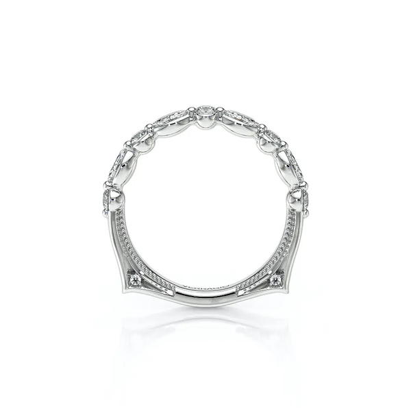 Verragio Vanguard Diamond Wedding Band in 14K White Gold Image 3 SVS Fine Jewelry Oceanside, NY