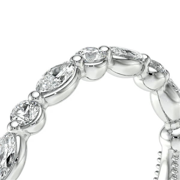 Verragio Vanguard Diamond Wedding Band in 14K White Gold Image 4 SVS Fine Jewelry Oceanside, NY