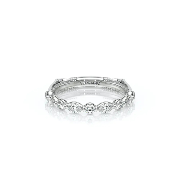Verragio Vanguard Diamond Wedding Band in 14K White Gold SVS Fine Jewelry Oceanside, NY