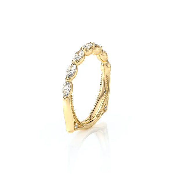 Verragio Vanguard Marquise Diamond Wedding Band in 14K Yellow Gold Image 2 SVS Fine Jewelry Oceanside, NY
