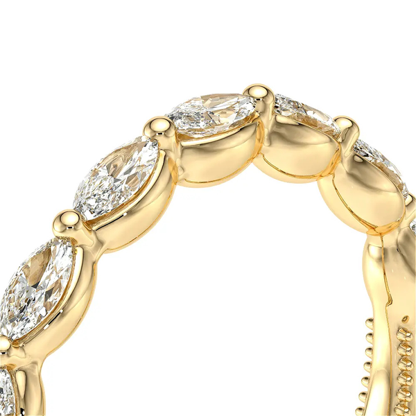 Verragio Vanguard Marquise Diamond Wedding Band in 14K Yellow Gold Image 4 SVS Fine Jewelry Oceanside, NY