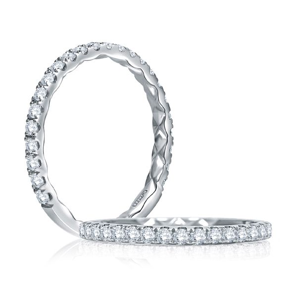 A.Jaffe White Gold Statement Diamond Quilted Band SVS Fine Jewelry Oceanside, NY
