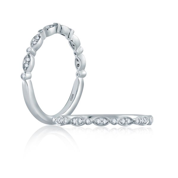 A.Jaffe White Gold Diamond Band SVS Fine Jewelry Oceanside, NY