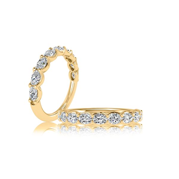 A.Jaffe Yellow Gold Diamond Wedding Ring, 0.86Cttw SVS Fine Jewelry Oceanside, NY
