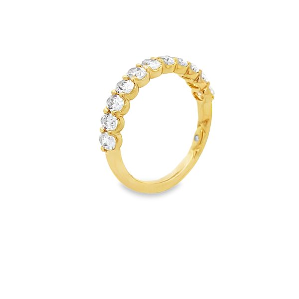 A.Jaffe Yellow Gold Diamond Wedding Ring, 1.05Cttw Image 3 SVS Fine Jewelry Oceanside, NY