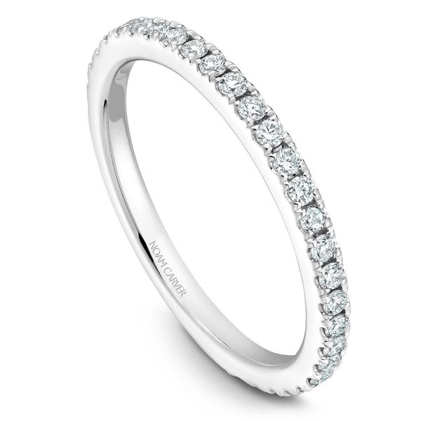Noam Carver White Gold & Diamond Wedding Band SVS Fine Jewelry Oceanside, NY