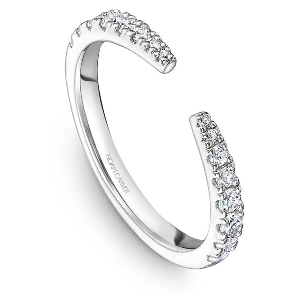 Noam Carver White Gold & Diamond Wedding Band SVS Fine Jewelry Oceanside, NY