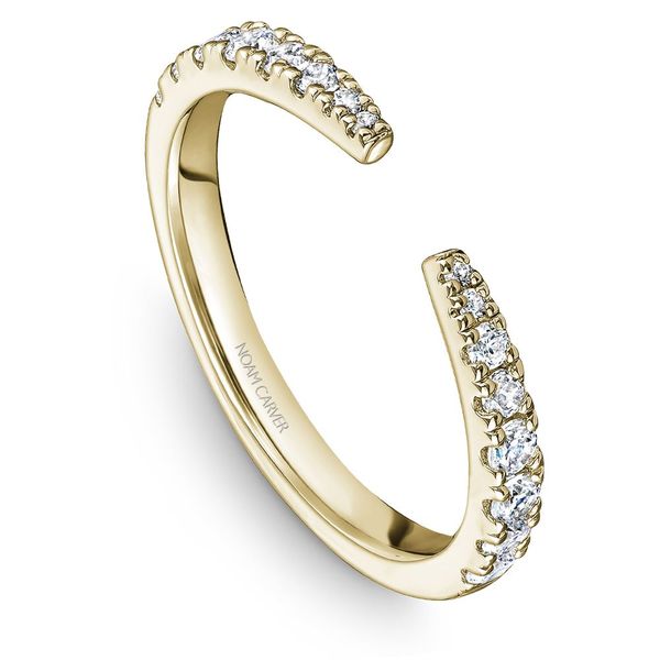 Noam Carver Yellow Gold & Diamond Wedding Band SVS Fine Jewelry Oceanside, NY