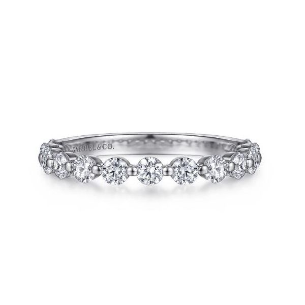 Gabriel & Co. Devinne White Gold Anniversary Band SVS Fine Jewelry Oceanside, NY