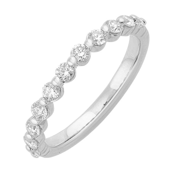 White Gold & Diamond Wedding Band, 0.50Cttw SVS Fine Jewelry Oceanside, NY