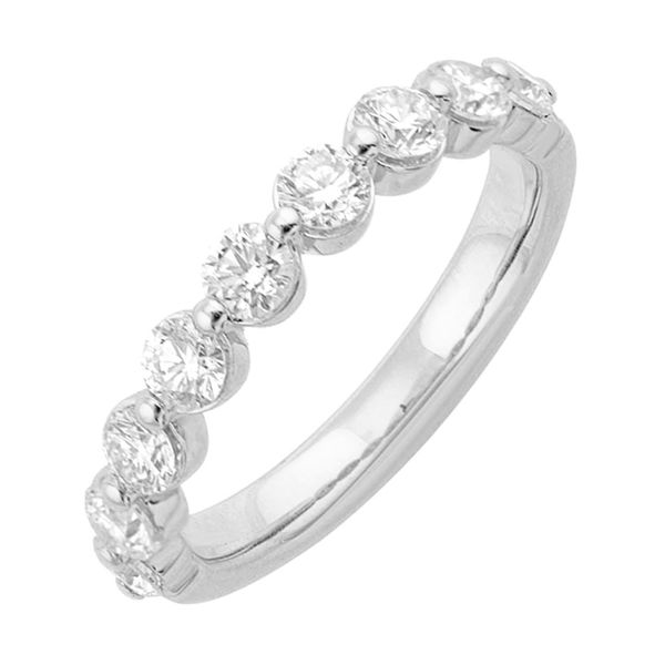White Gold & Diamond Wedding Band, 1.00Cttw SVS Fine Jewelry Oceanside, NY