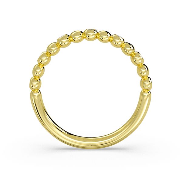 Sylvie Yellow Gold Diamond Wedding Band Image 2 SVS Fine Jewelry Oceanside, NY