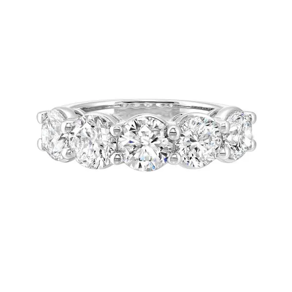 Lab Grown Round Five Stone Diamond Band, 2.00ctw SVS Fine Jewelry Oceanside, NY