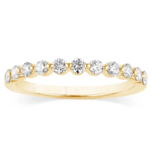Yellow Gold & Lab Grown Diamond Wedding Band SVS Fine Jewelry Oceanside, NY