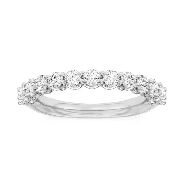 White Gold & Lab Grown Diamond Wedding Band SVS Fine Jewelry Oceanside, NY