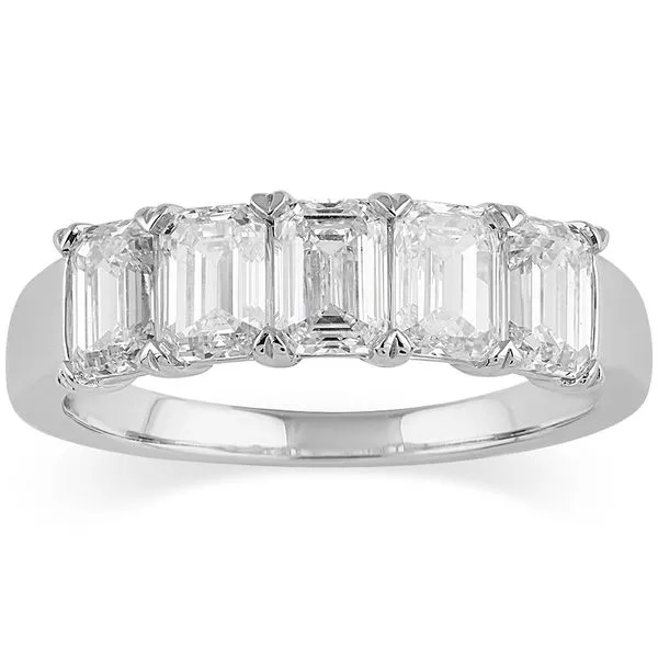 White Gold & Lab Grown Diamond Wedding Band SVS Fine Jewelry Oceanside, NY