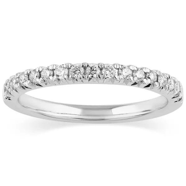 White Gold & Lab Grown Diamond Wedding Band SVS Fine Jewelry Oceanside, NY
