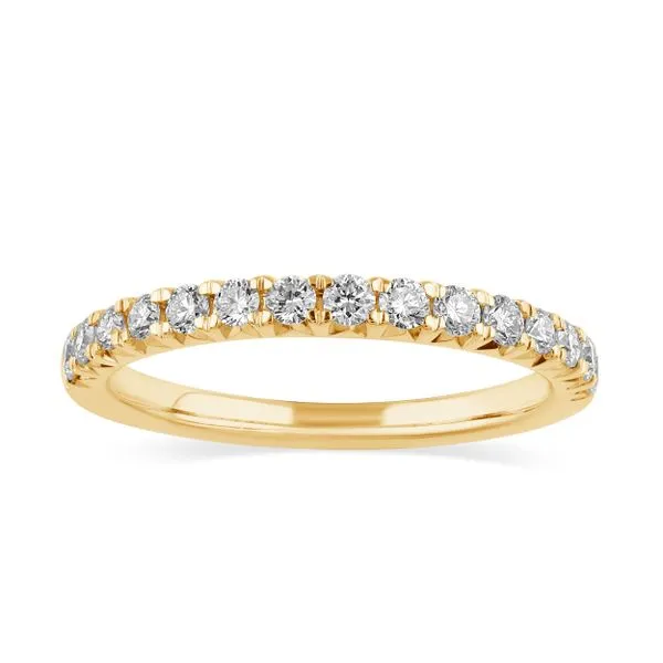Yellow Gold & Lab Grown Diamond Wedding Band SVS Fine Jewelry Oceanside, NY