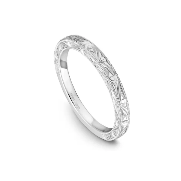 Noam Carver 14K White Gold Wedding Band SVS Fine Jewelry Oceanside, NY