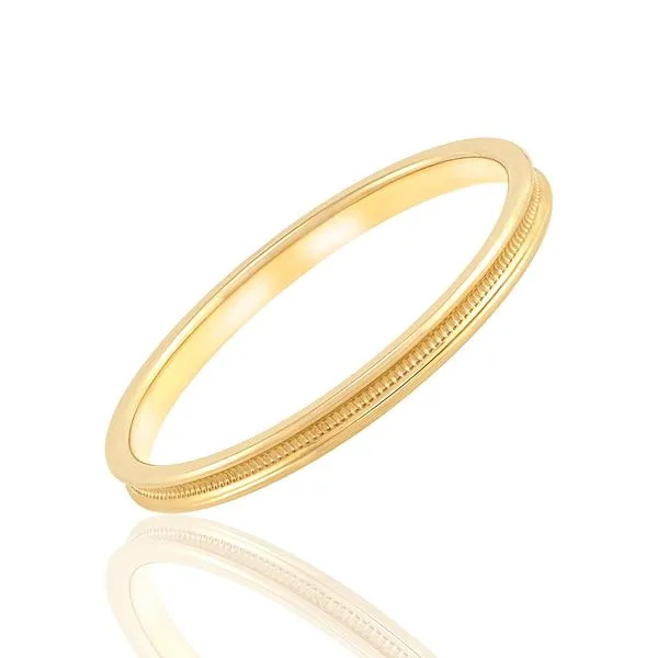 Ladies Yellow Gold 2 mm Wedding Band SVS Fine Jewelry Oceanside, NY