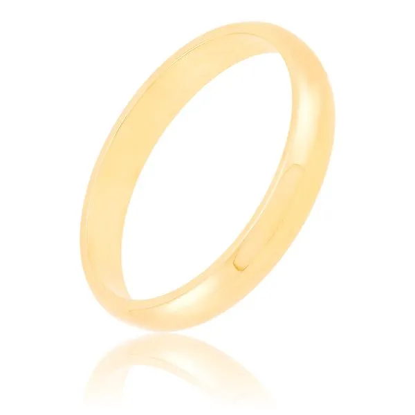Ladies Yellow Gold 3 mm Wedding Band Image 3 SVS Fine Jewelry Oceanside, NY