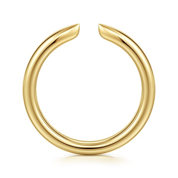 Gabriel & Co. Contemporary Yellow Gold Anniversary Ring Image 2 SVS Fine Jewelry Oceanside, NY