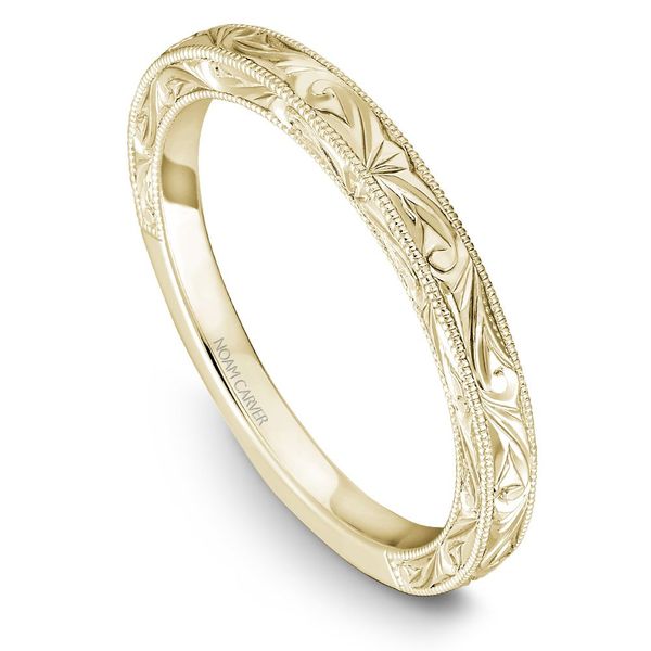 Noam Carver Yellow Gold Wedding Band SVS Fine Jewelry Oceanside, NY