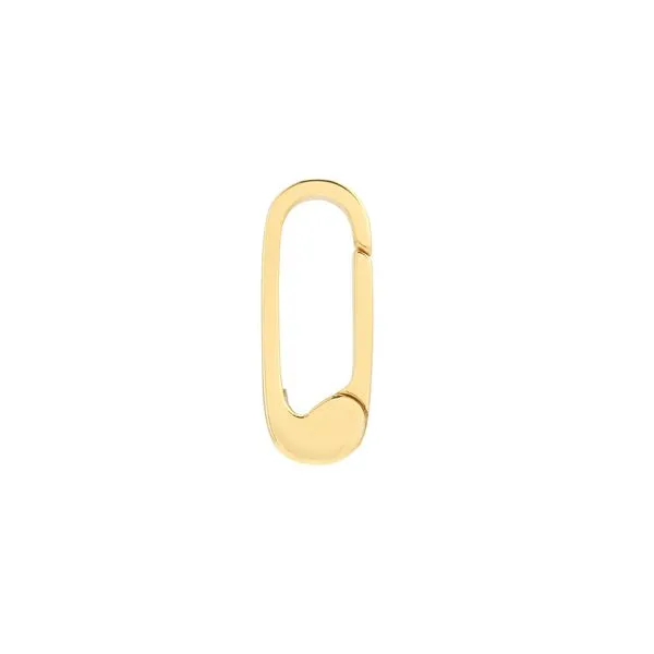 Yellow Gold Square Wire Small Designer Push Clasp SVS Fine Jewelry Oceanside, NY