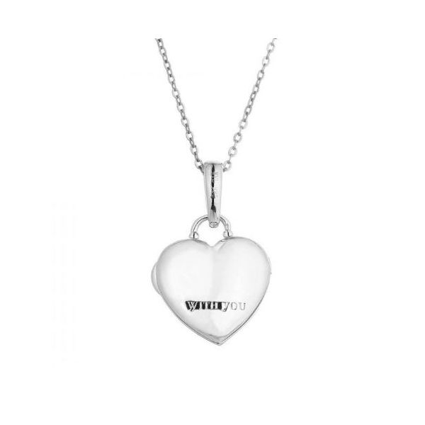 With You Carly Sterling Silver Locket Image 3 SVS Fine Jewelry Oceanside, NY