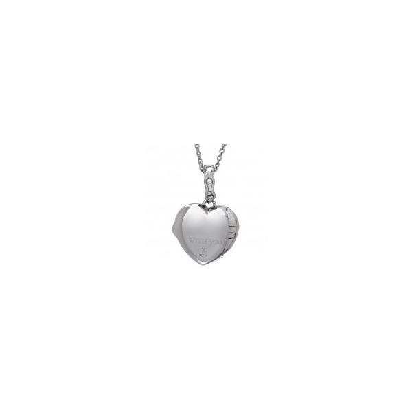 With You Rose Sterling Silver Locket Image 4 SVS Fine Jewelry Oceanside, NY