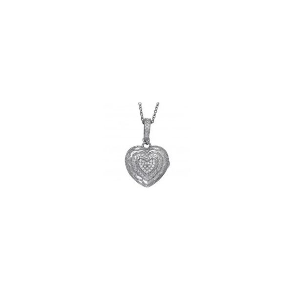 With You Rose Sterling Silver Locket SVS Fine Jewelry Oceanside, NY