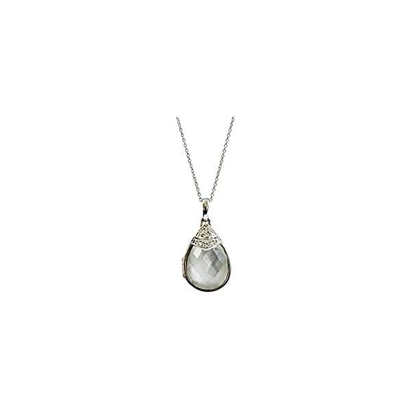 With You Ella Sterling Silver Mother of Pearl Locket SVS Fine Jewelry Oceanside, NY