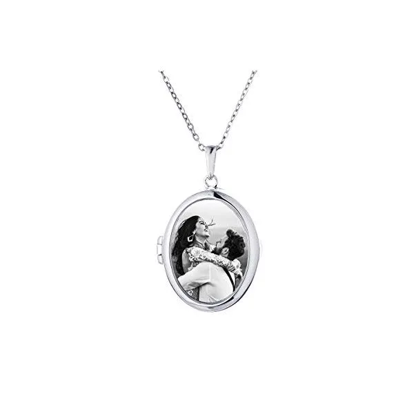 With You Ginny Sterling Silver Glass Locket Image 3 SVS Fine Jewelry Oceanside, NY