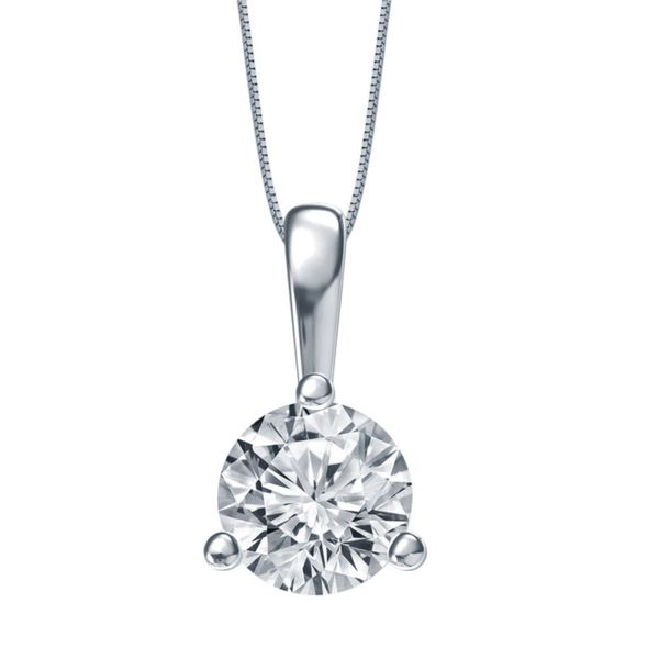 SVS Signature 89 Â© 14K White Gold Diamond Solitaire Pendant 0.23cttw SVS Fine Jewelry Oceanside, NY