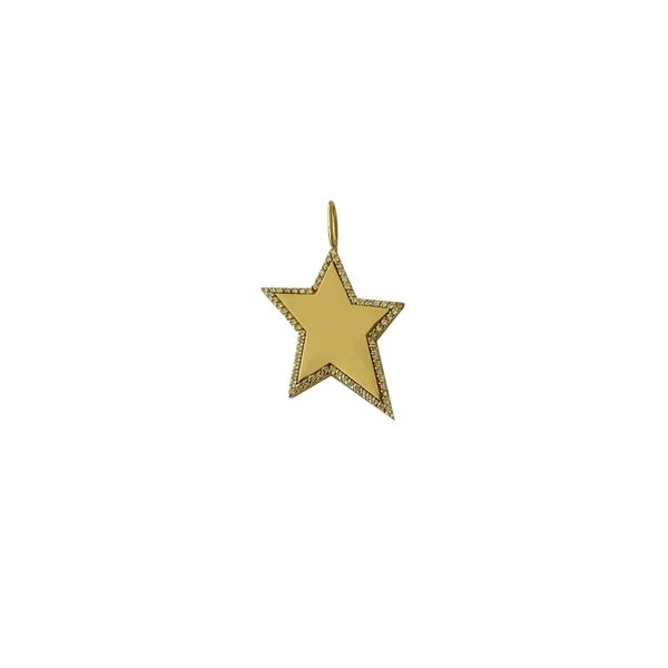 SVS Fine Collection Yellow Gold Diamond Star Charm SVS Fine Jewelry Oceanside, NY