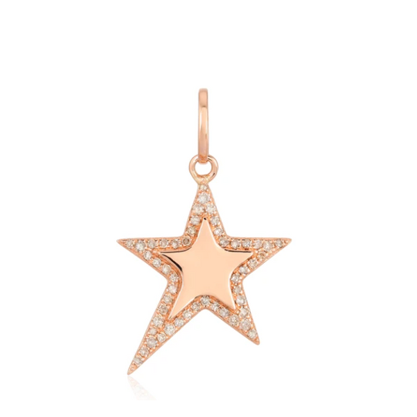 SVS Fine Collection Rose Gold Diamond Star Charm SVS Fine Jewelry Oceanside, NY