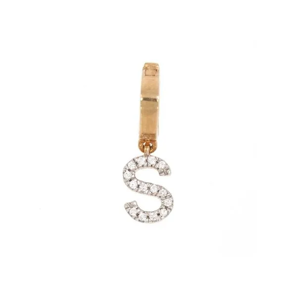 Ella Stein Diamond Initial S Charm, .02ctw SVS Fine Jewelry Oceanside, NY