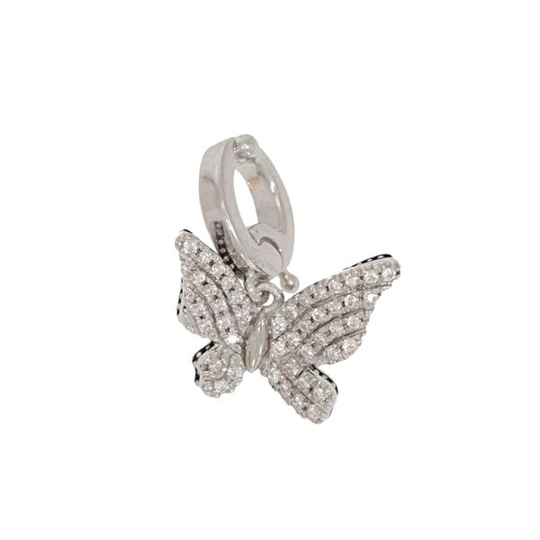 Ella Stein Diamond Butterfly Charm, 0.10Cttw SVS Fine Jewelry Oceanside, NY