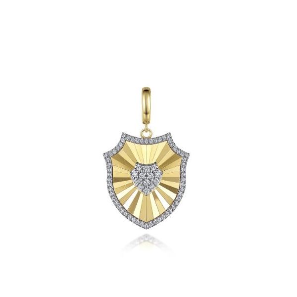 Gabriel Bujukan Yellow Gold Diamond Pendant SVS Fine Jewelry Oceanside, NY