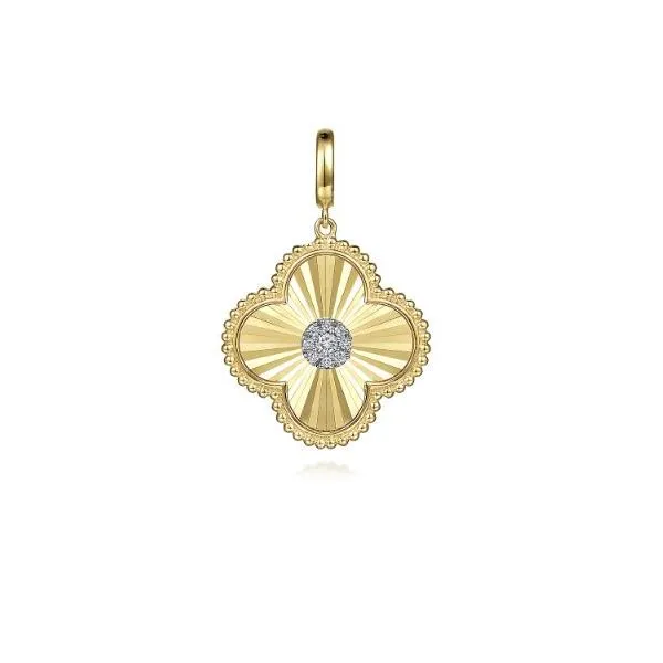 Gabriel Bujukan Yellow Gold Diamond Pendant SVS Fine Jewelry Oceanside, NY