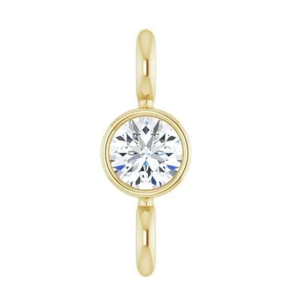 Yellow Gold Diamond Micro Bezel Link, 0.03Ct SVS Fine Jewelry Oceanside, NY