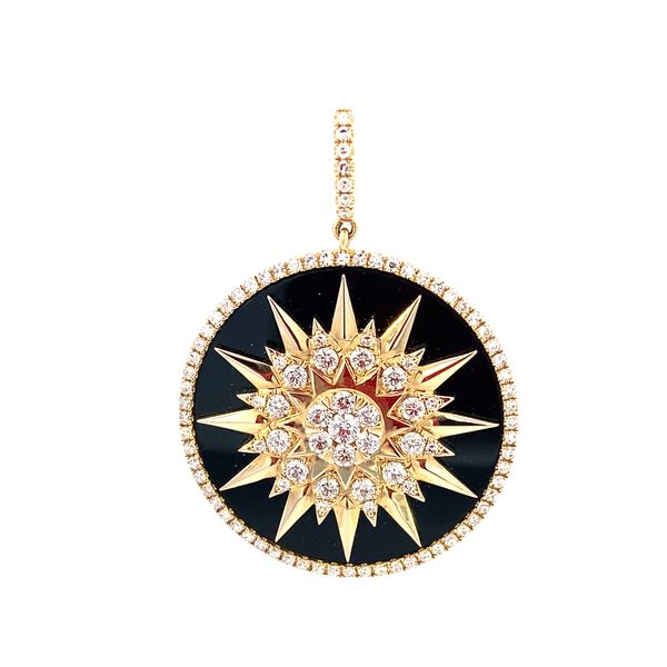 Beau Soleil Onyx & Diamond Medallion SVS Fine Jewelry Oceanside, NY