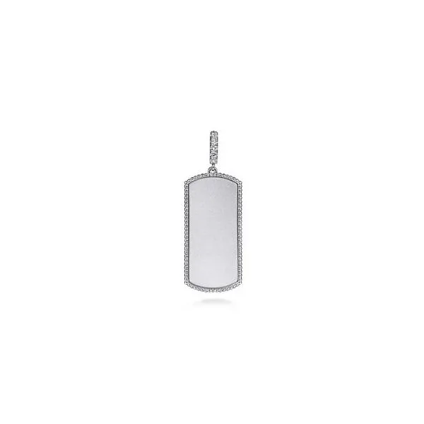 Gabriel Bujukan Silver & White Sapphire Pendant SVS Fine Jewelry Oceanside, NY