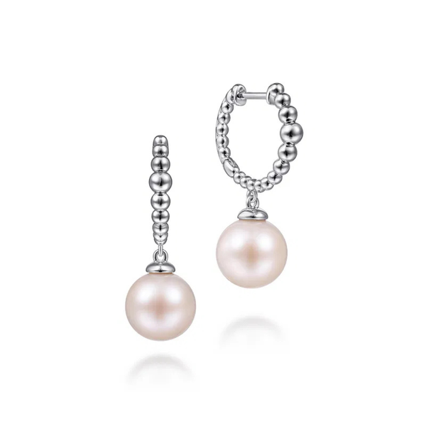 Gabriel & Co. Bujukan Sterling Silver And Pearl Earrings SVS Fine Jewelry Oceanside, NY