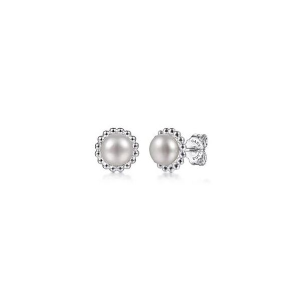 Gabriel & Co. Bujukan Sterling Silver Pearl Earrings SVS Fine Jewelry Oceanside, NY