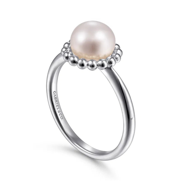 Gabriel & Co. Bujukan Sterling Silver & Pearl Ring Image 3 SVS Fine Jewelry Oceanside, NY