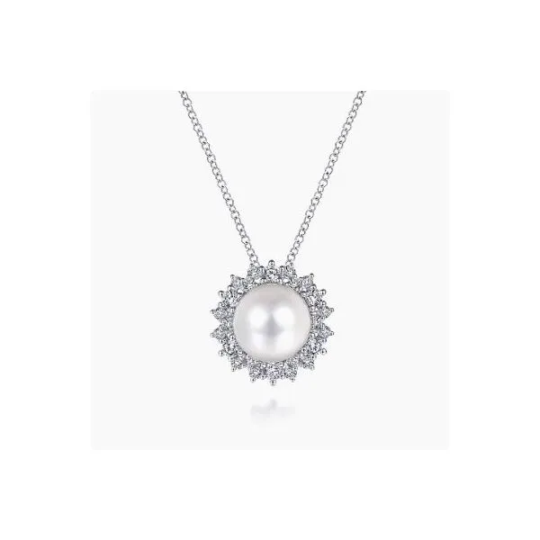 Gabriel Grace White Gold, Pearl, And Diamond Necklace similar item image